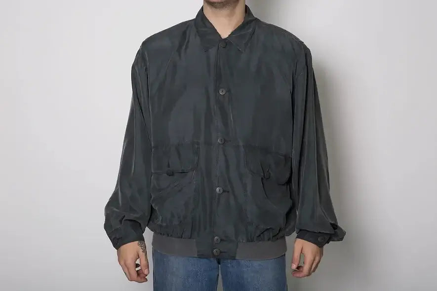 Silk Bomber jacket - Lux Vintage Wholesale - Italian Vintage clothing