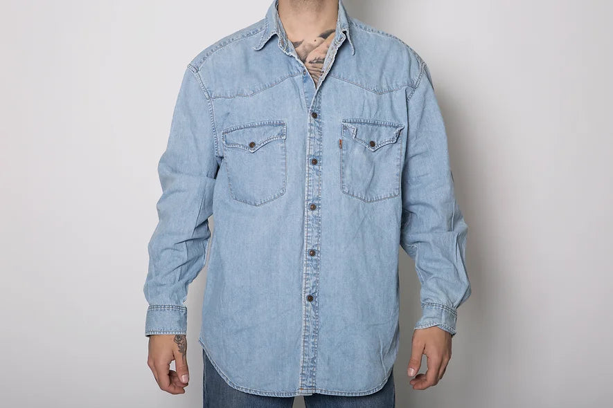 Branded denim shirts
