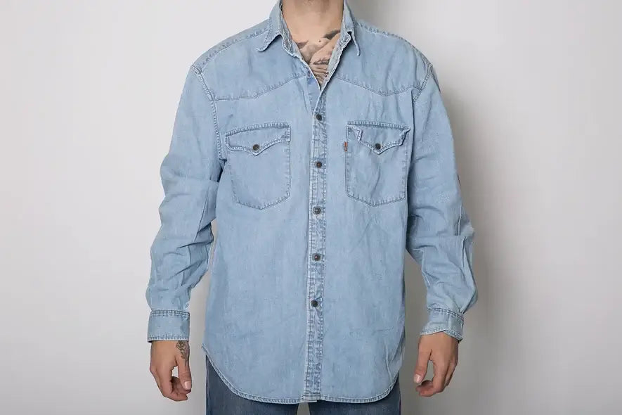 Branded denim shirts - Lux Vintage Wholesale - Italian Vintage clothing