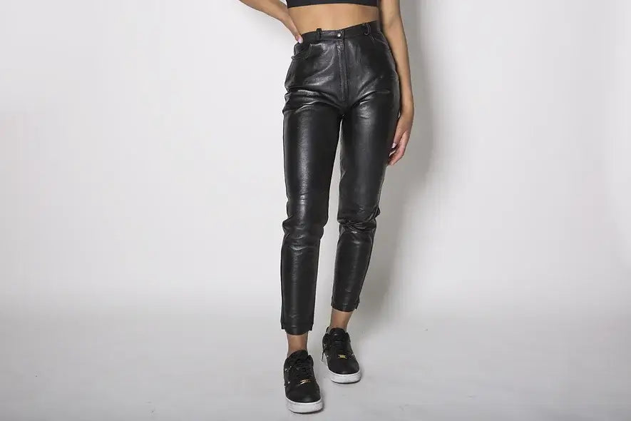 Leather trousers - Lux Vintage Wholesale - Italian Vintage clothing
